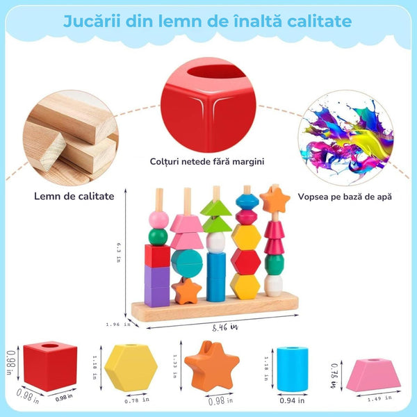 Joc Educativ cu Mărgele Montessori